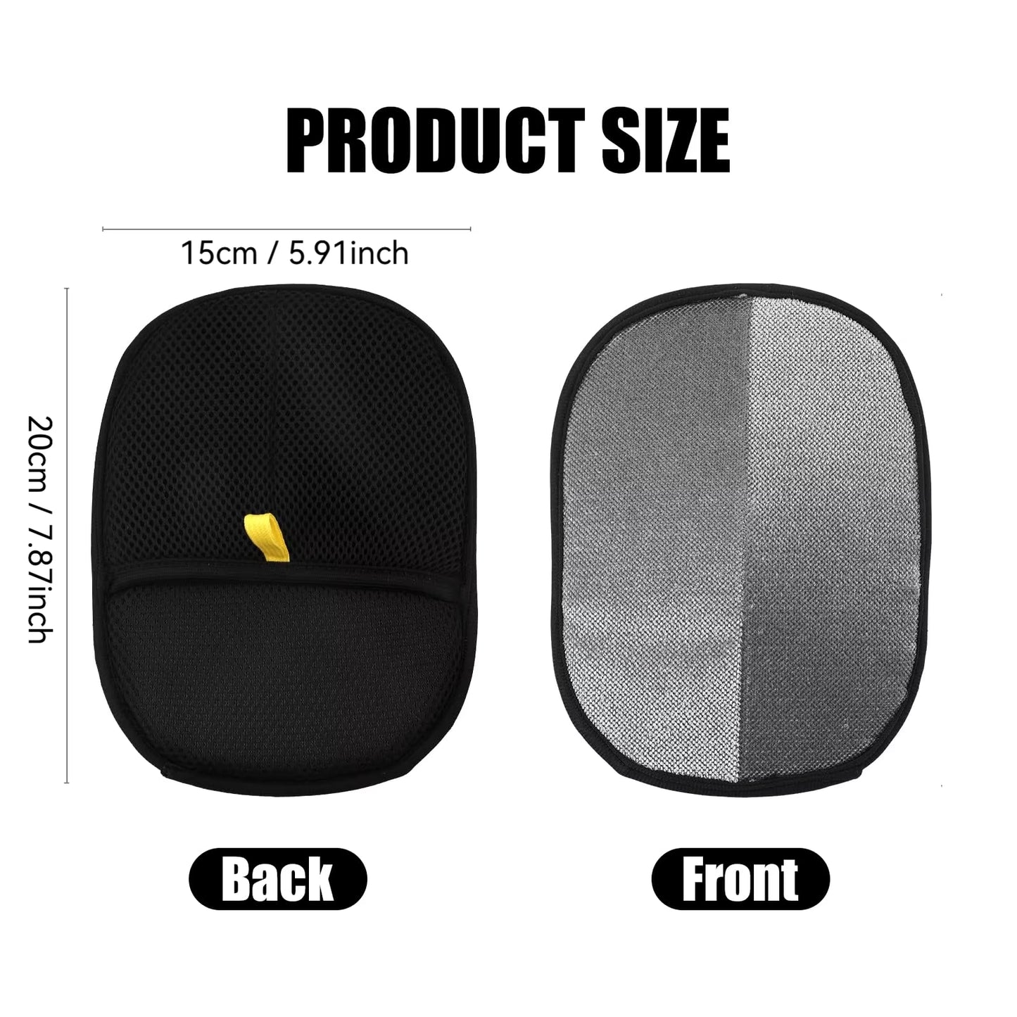 Reusable Double-Sided Pet Grooming Gloves for Effective Hair Removal from Carpets and Surfaces