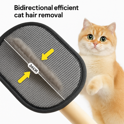 Reusable Double-Sided Pet Grooming Gloves for Effective Hair Removal from Carpets and Surfaces